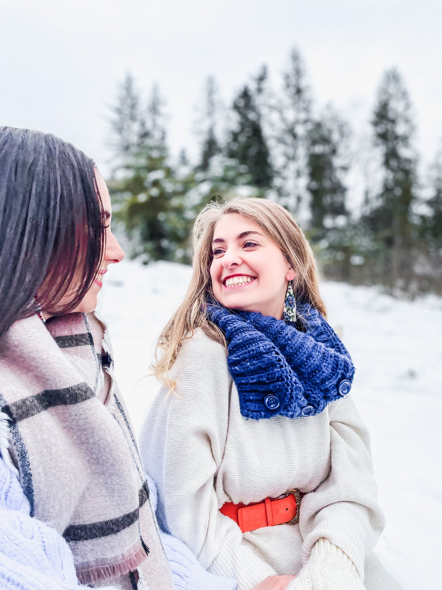 Mini flores dusty blue